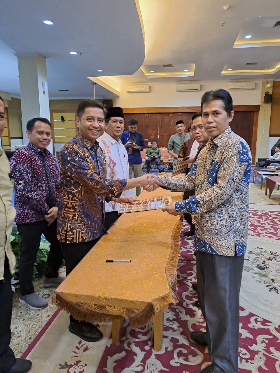 Pengelola Prodi SPI FAH menghadiri penandatanganan Kontrak IKU UIN Alauddin Makassar 