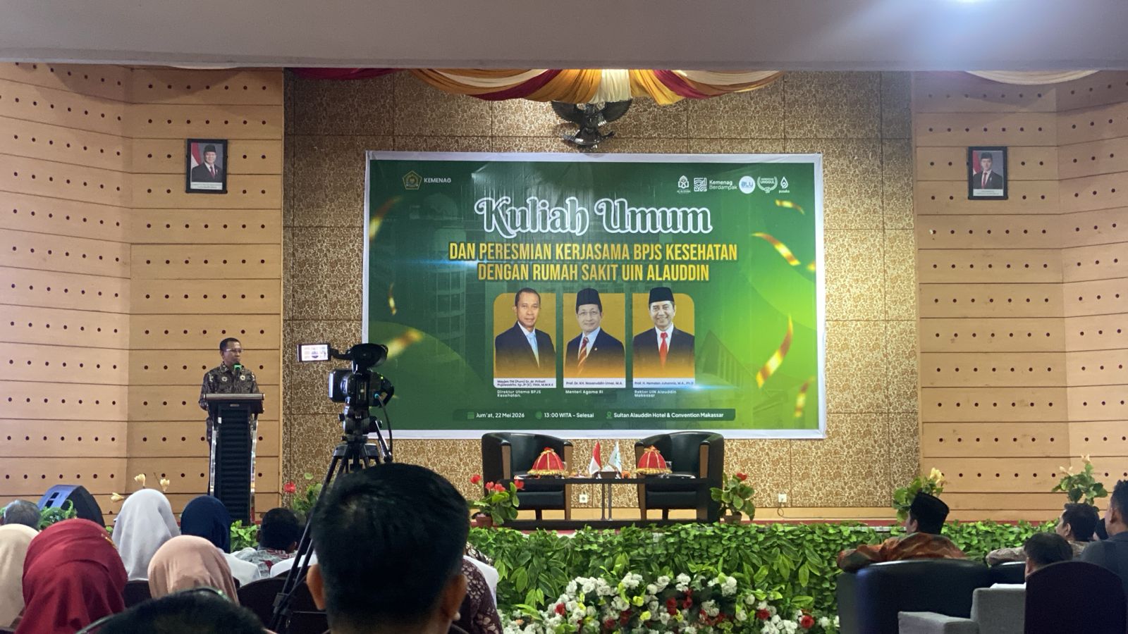 Dosen SPI Hadiri Kuliah Umum dan Launching Kerja Sama Rumah Sakit UIN Alauddin Makassar dengan BPJS RI